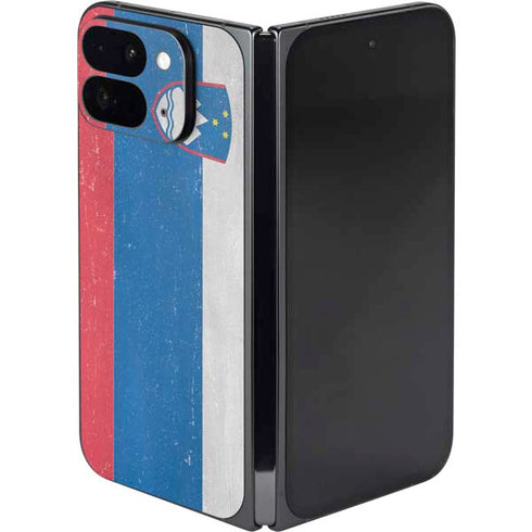 Slovenia Flag Distressed Google Pixel 9 Pro Fold Skin